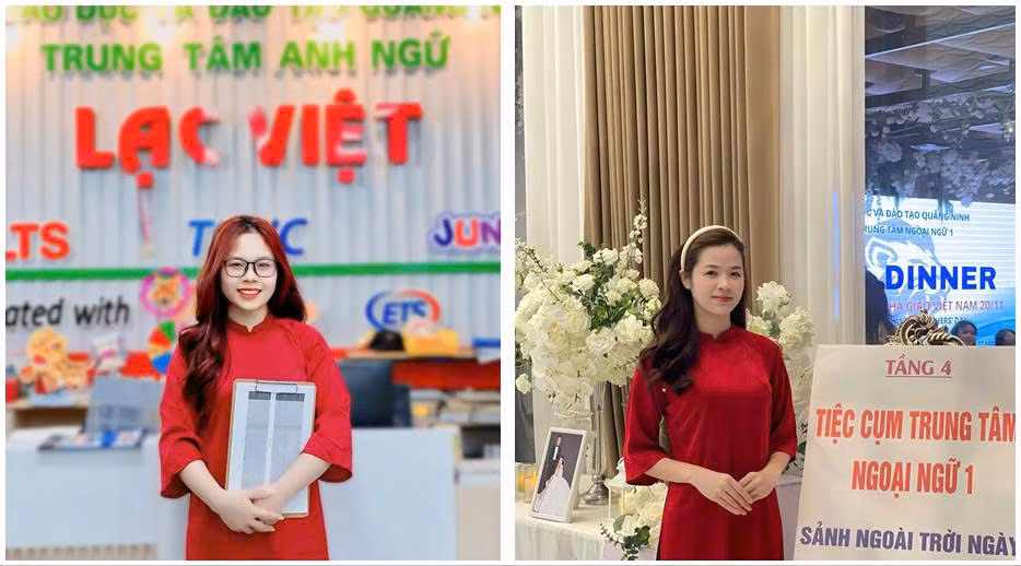Ảnh: Cô Nguyễn Kiều Trinh (trái) và Cô Nghiêm Ngọc Hoa (phải)