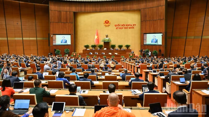 Kỳ họp thứ 10, Quốc hội khóa 15. (Ảnh: DUY LINH-THỦY NGUYÊN)