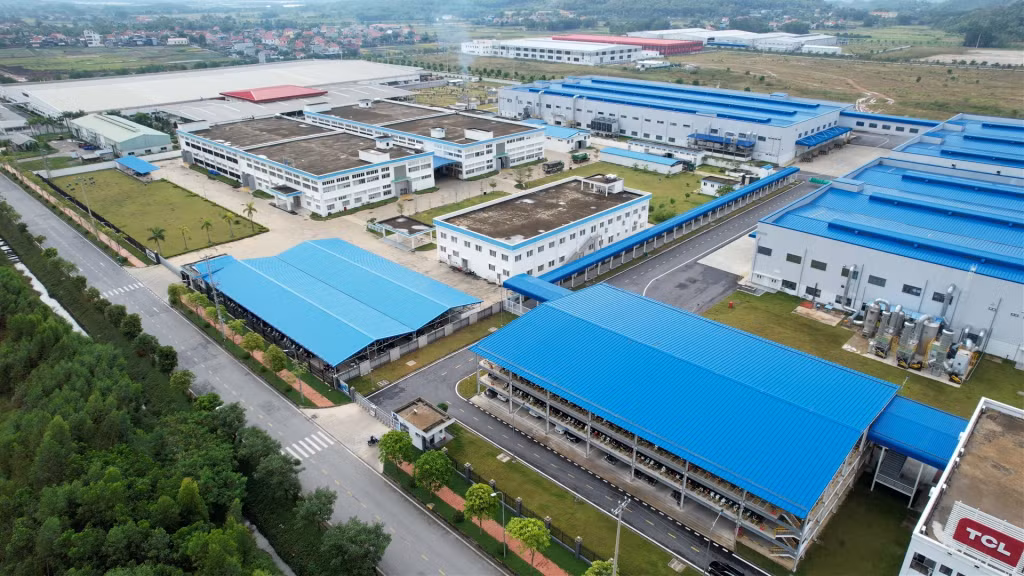 Hiện nay diện tích đất công nghiệp cho thuê tại các KCN đạt 1.124ha. (Trong ảnh: Hạ tầng KCN Đông Mai)