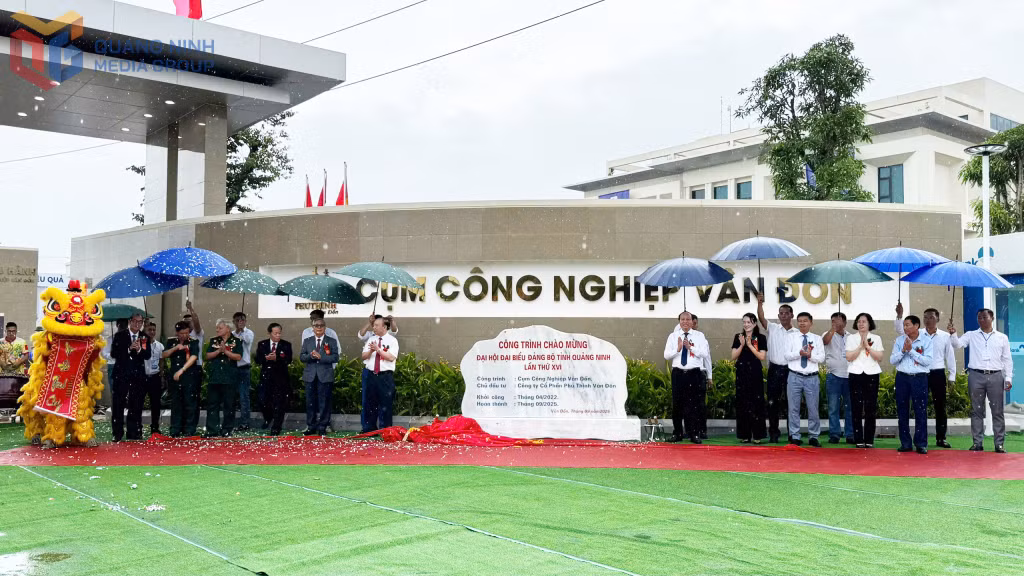 CCN Vân Đồn được khánh thành vào cuối tháng 9/2025 với tổng diện tích gần 53ha, vốn đầu tư gần 500 tỷ đồng.