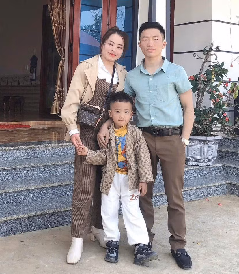 Gia đình nhỏ của anh Hà Văn Phong.