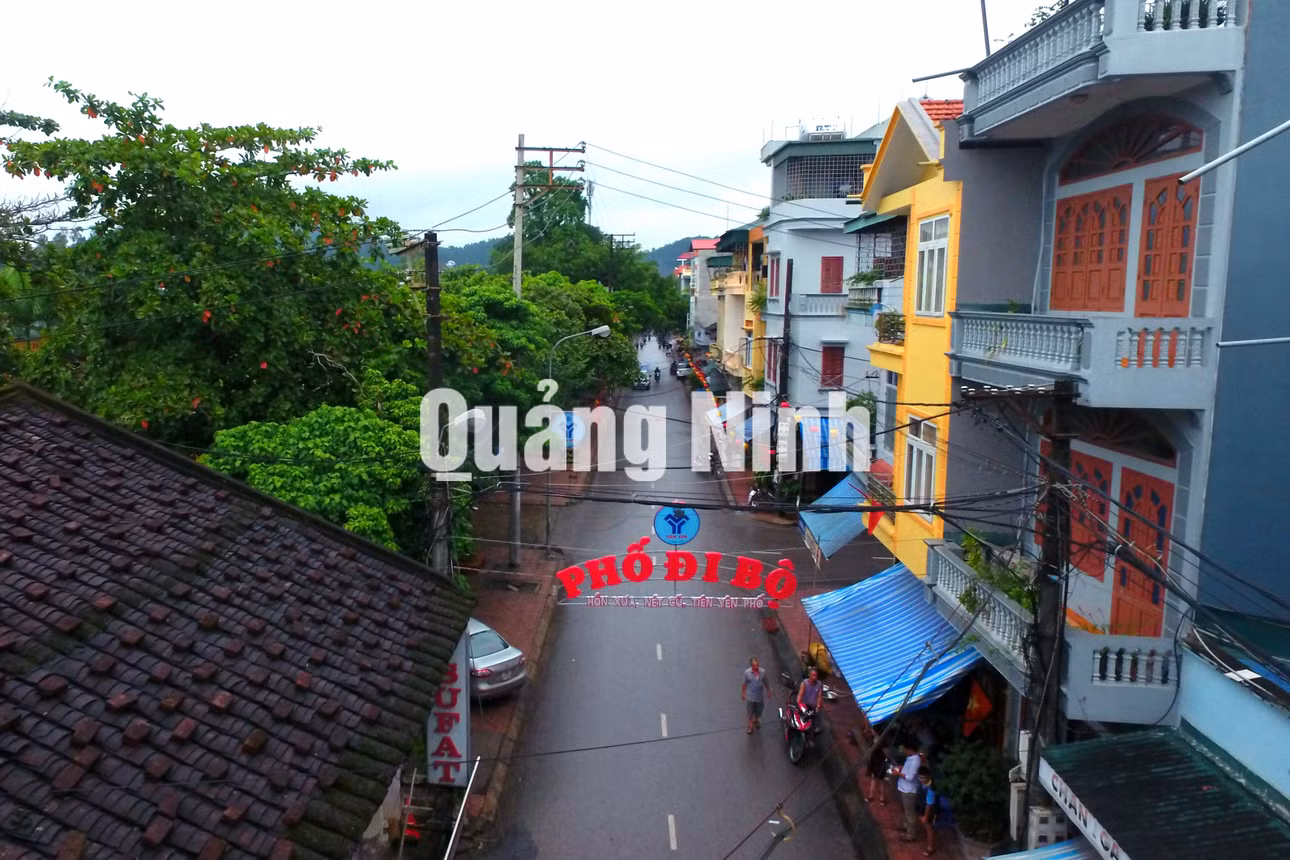 Phố đi bộ Tiên Yên (5-2020). Ảnh: Khánh Giang