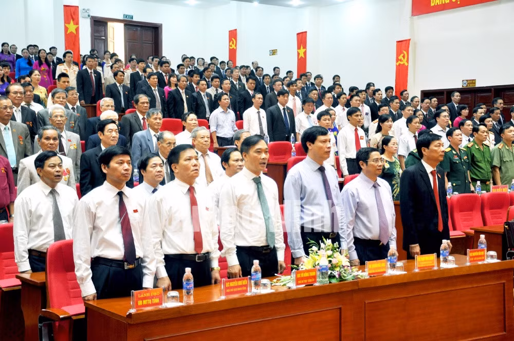 Đại hội làm lễ chào cờ
