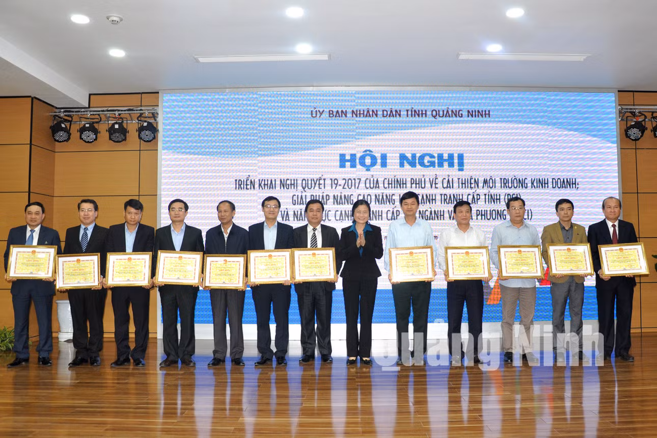 Hội nghị triển khai Nghị quyết 19/2017 của Chính phủ về cải thiện môi trường đầu tư, kinh doanh; giải pháp nâng cao năng lực cạnh tranh cấp tỉnh (PCI) và năng lực cạnh tranh cấp sở, ngành, địa phương (DDCI), tháng 3-2017 ảnh 4