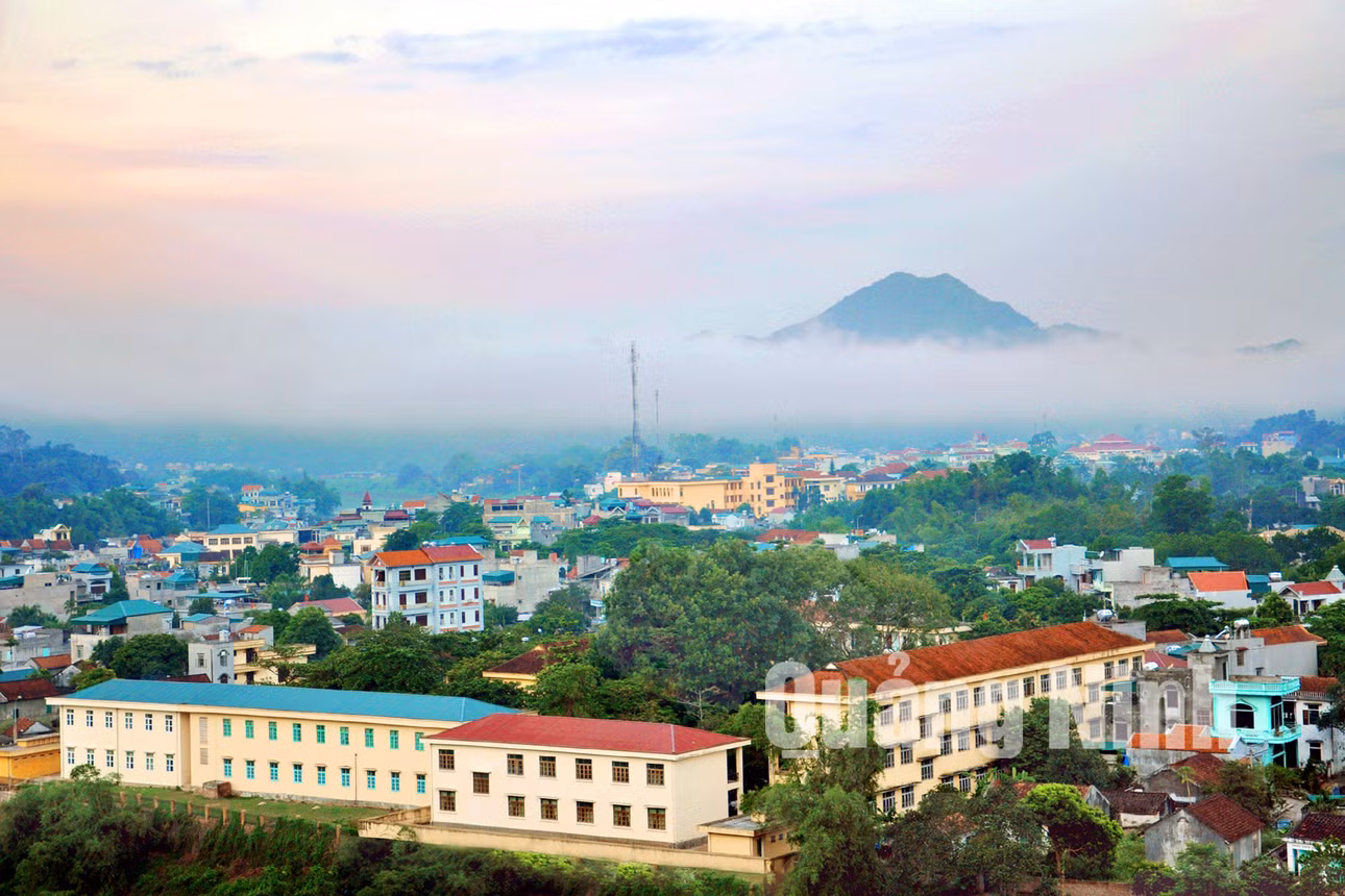 Tiên Yên từ trên cao. Ảnh: Đỗ Phương