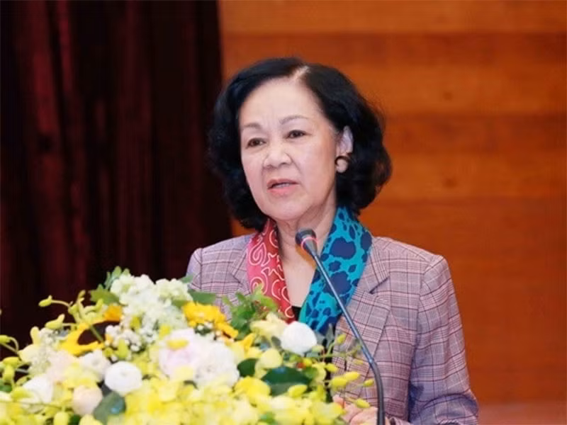 Ủy viên Bộ Chính trị, Thường trực Ban Bí thư, Trưởng Ban Tổ chức Trung ương Trương Thị Mai. Ảnh: TTXVN