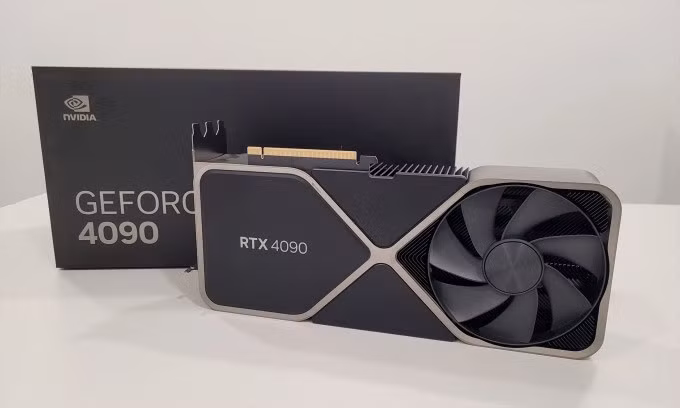 Mẫu card đồ họa GeForce RTX 4090 của Nvidia. Ảnh:Trusted Reviews