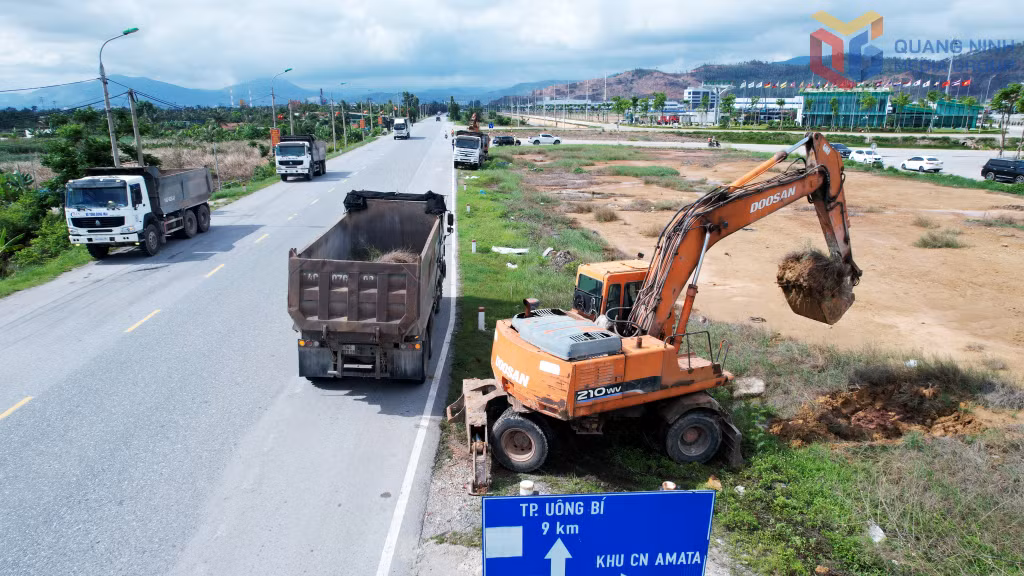Liên danh nhà thầu thi công đường tỉnh 338 (TX Quảng Yên).