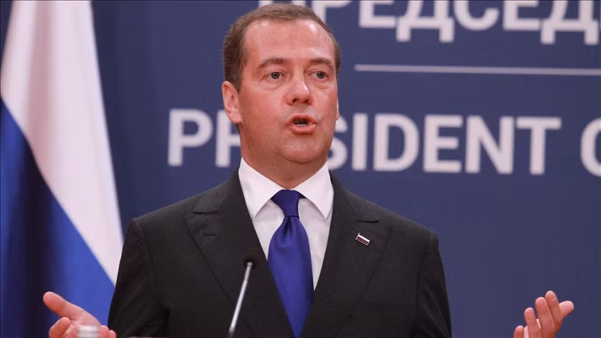 Ông Dmitry Medvedev, Phó Chủ tịch Hội đồng An ninh Nga. Ảnh: AA