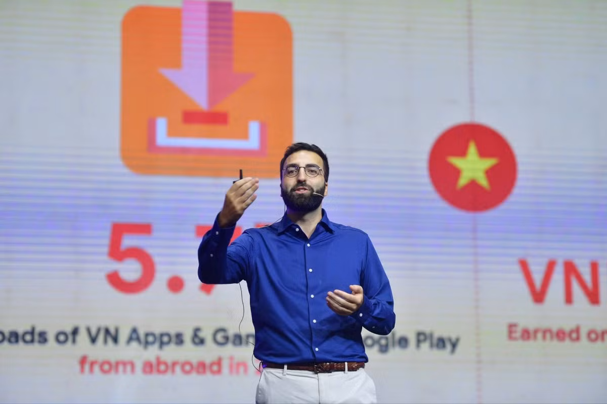 Ông Giuseppe Stasolla, Giám đốc Hệ sinh thái Đông Nam Á, Google Play. Ảnh: Thanh Tùng