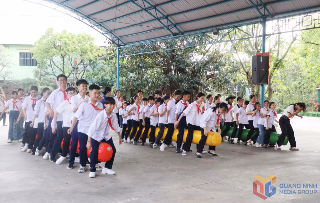 Các em thiếu nhi tham gia Trại hè Ước mơ hồng năm 2024.