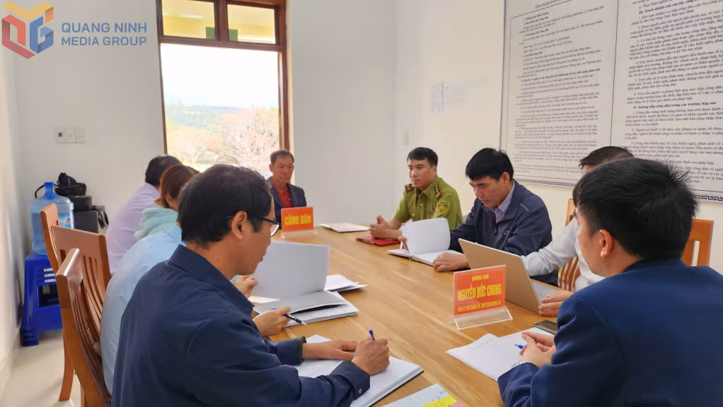 UBND xã Điền Xá tiếp công dân giải quyết nội dung kiến nghị, phản ánh, tháng 3/2025.