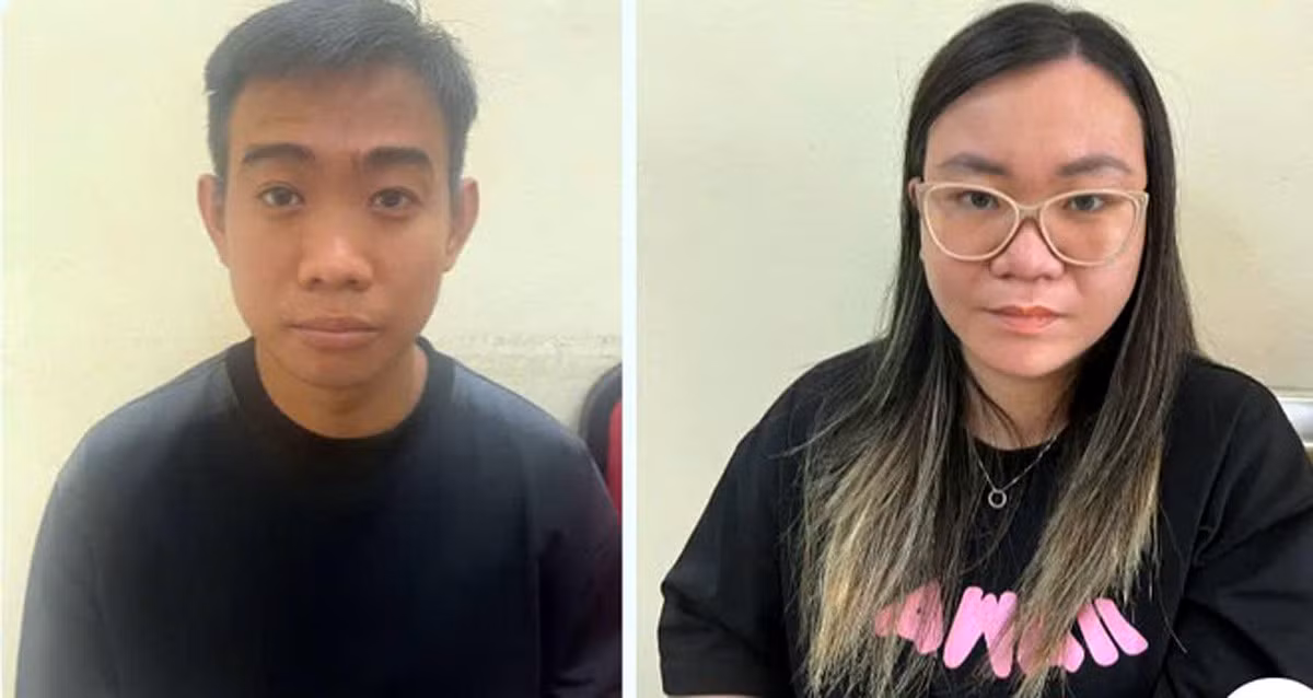 Vợ chồng Quang - Thảo bị cơ quan công an bắt giữ vì hành vi trộm cắp tài sản. Ảnh: CACC