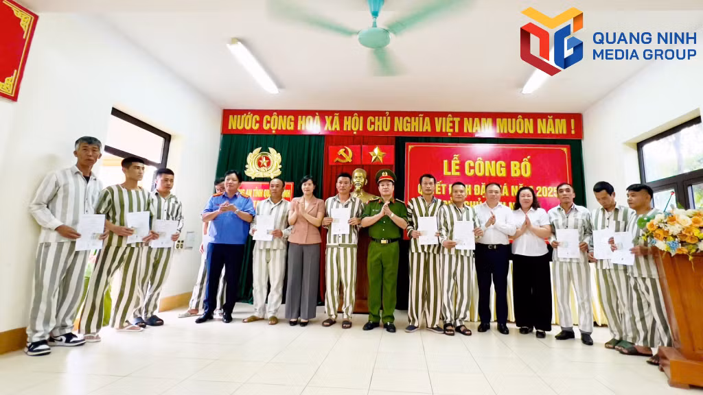 Trại tạm giam (Công an tỉnh Quảng Ninh) có 23 phạm nhân được đặc xá trong dịp này.