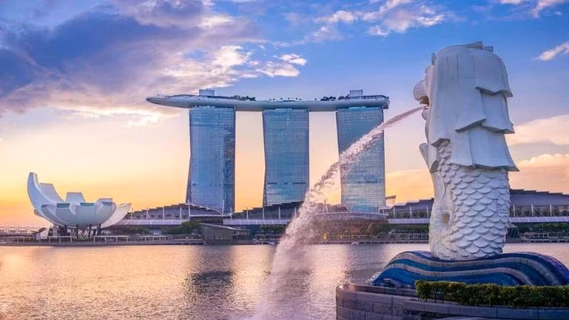 Sư tử biển Merlion là biểu tượng của đảo quốc Singapore. (Ảnh: Tổng cục Du lịch Singapore)