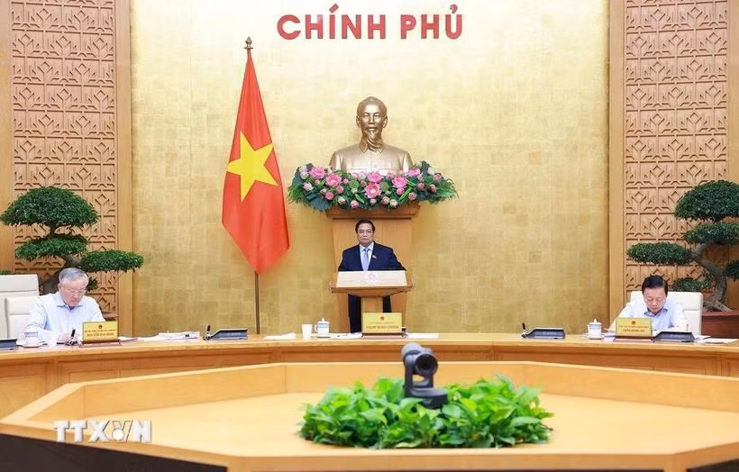 Một phiên họp của Chính phủ. (Ảnh: Dương Giang/TTXVN)