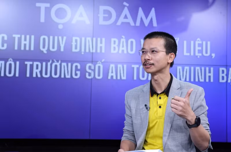 Ông Nguyễn Quang Hoàng - Giám đốc An ninh thông tin Tập đoàn MISA, Trưởng ban tổ chức Tập trận Liên minh An toàn thông tin CYSEEX. Ảnh: Hải Nguyễn