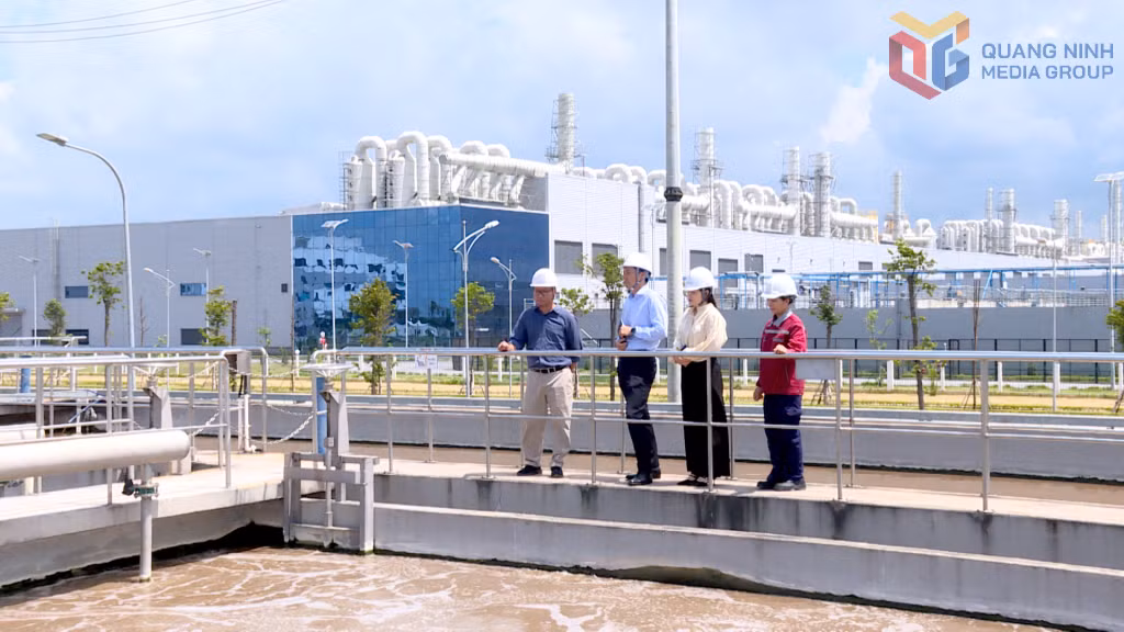 Hệ thống xử lý nước thải tại KCN Amata Sông Khoai.