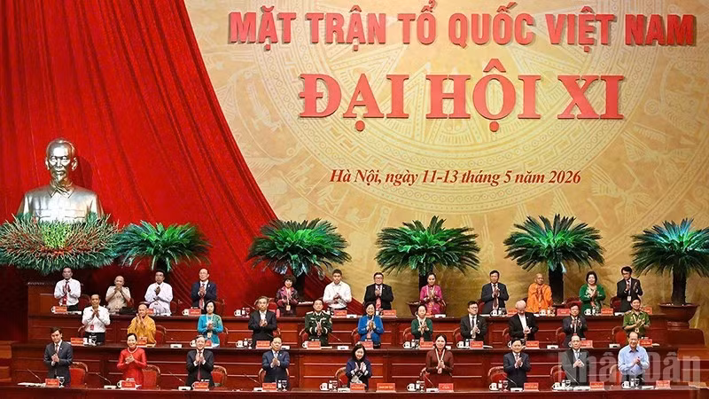 Đoàn Chủ tịch Đại hội đại biểu toàn quốc Mặt trận Tổ quốc Việt Nam lần thứ XI.