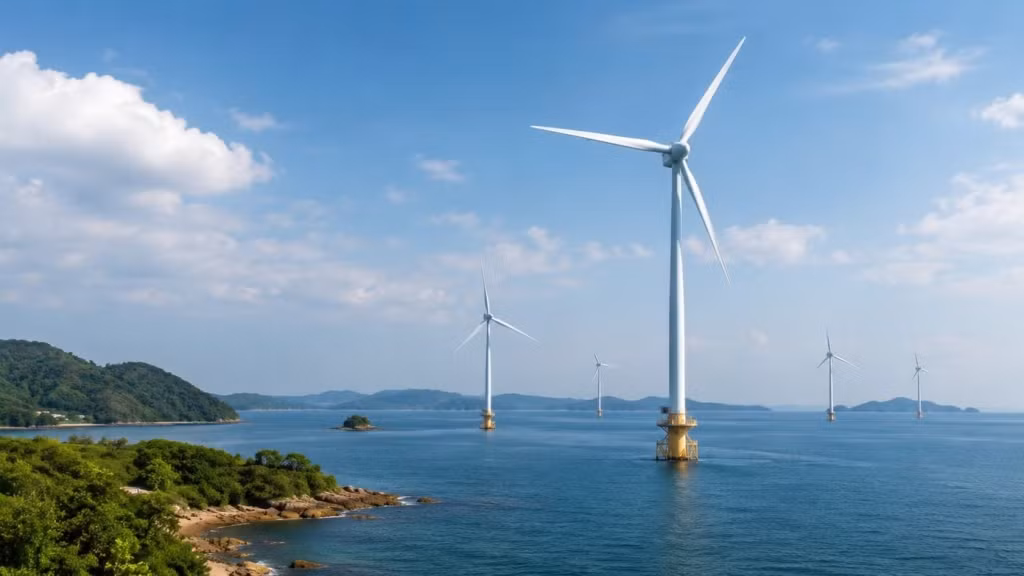 Nhà máy điện gió Quảng Ninh 4 có công suất thiết kế 50MW, tổng vốn đầu tư trên 2.364 tỷ đồng. Ảnh minh họa