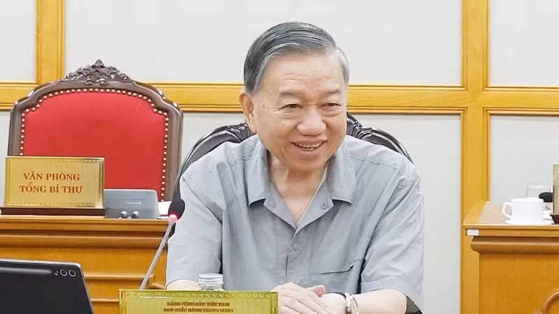 Tổng Bí thư, Chủ tịch nước Tô Lâm phát biểu chỉ đạo. (Ảnh: TTXVN)