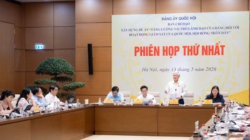 Ban Chỉ đạo Xây dựng Đề án “Tăng cường vai trò lãnh đạo của Đảng đối với hoạt động giám sát của Quốc hội, Hội đồng nhân dân” tổ chức Phiên họp thứ nhất. (Nguồn: Quochoi.vn)