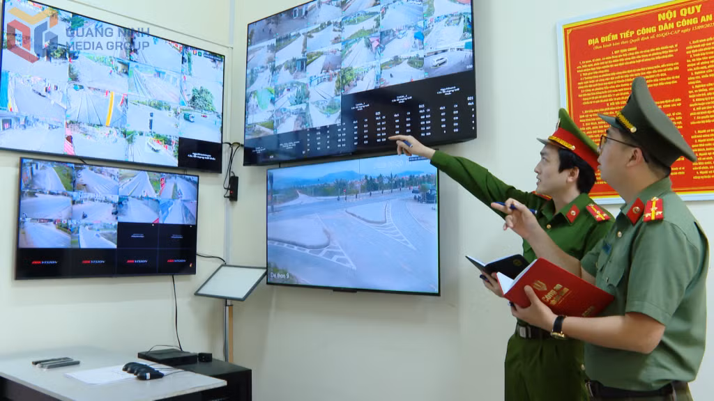 Hạ tầng số giúp mô hình camera AI tại Công an xã Hiệp Hòa diễn ra thông suốt.