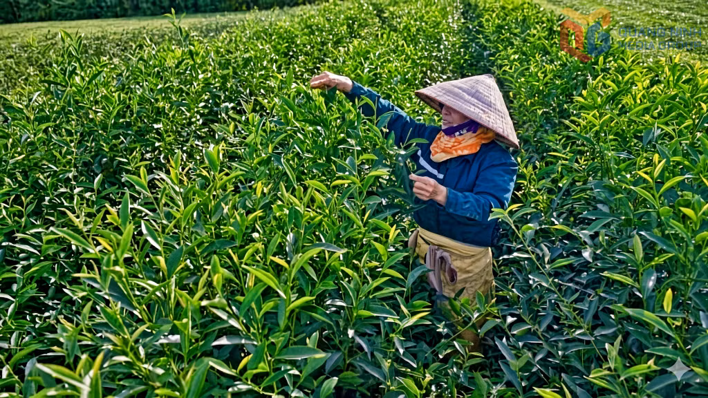 Cây chè đã mang hiệu quả kinh tế cao, ổn định đời sống cho bà con xã Đường Hoa.