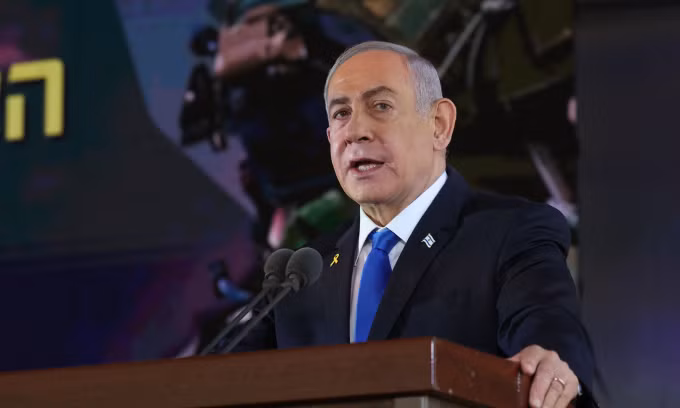 Ông Netanyahu phát biểu tại Jerusalem hôm 27/10. Ảnh: AFP