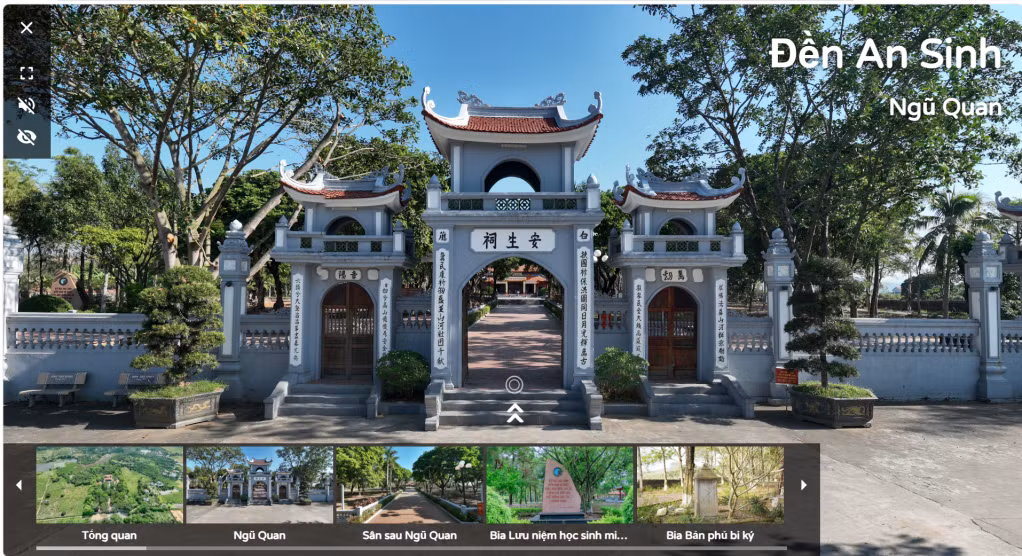 Số hóa di tích Đền An Sinh thuộc Khu di tích Quốc gia đặc biệt nhà Trần.