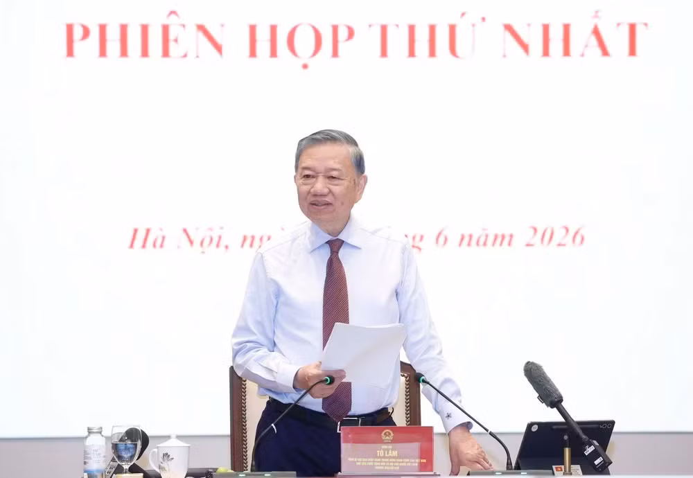 Tổng Bí thư, Chủ tịch nước Tô Lâm phát biểu chỉ đạo. Ảnh: TTXVN