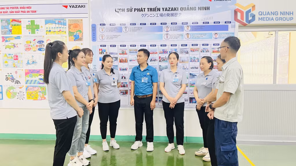 Công đoàn Chi nhánh Công ty TNHH Yazaki Hải Phòng Việt Nam tại Quảng Ninh trò chuyện, tìm hiểu tâm tư người lao động.