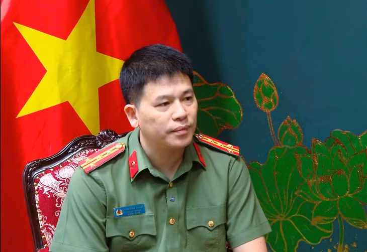 Đại tá Trần Hồng Quang, Phó Cục trưởng Cục An ninh chính trị nội bộ - Ảnh: Bộ Công an