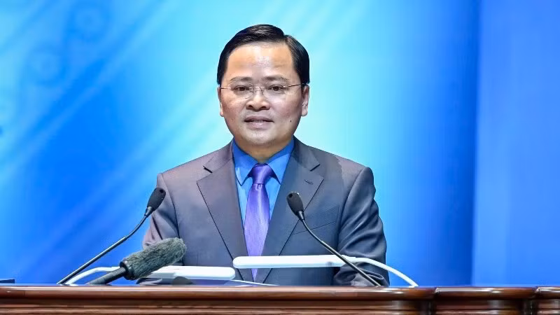 Đồng chí Nguyễn Anh Tuấn, Chủ tịch Tổng Liên đoàn Lao động Việt Nam khóa XIV.