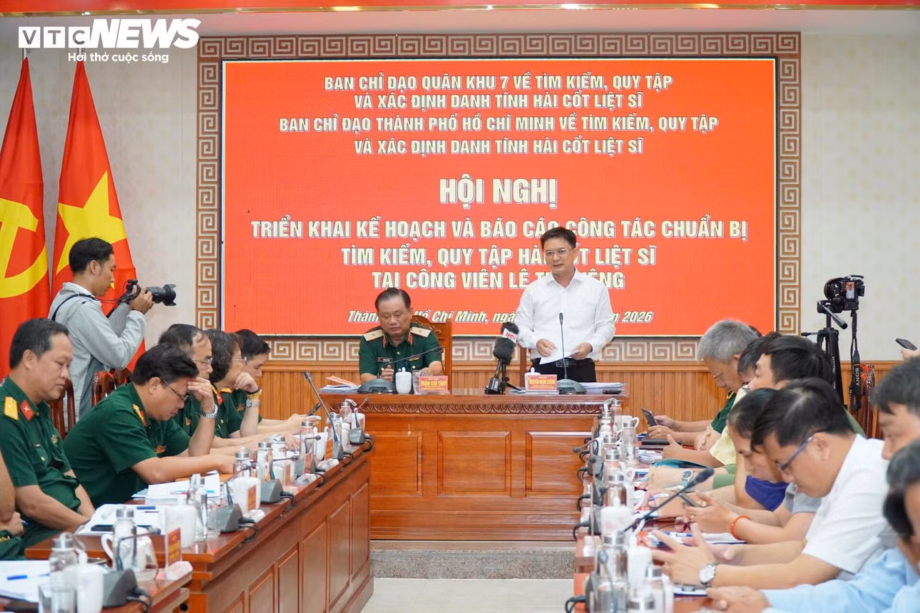 TP.HCM dự kiến tổ chức lễ động thổ vào sáng 30/6 để triển khai công tác tìm kiếm, quy tập hài cốt liệt sĩ tại Công viên Lê Thị Riêng.