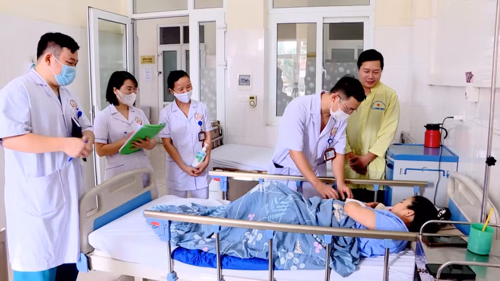 Công tác khám, chữa bệnh tại TTYT TX Đông Triều.