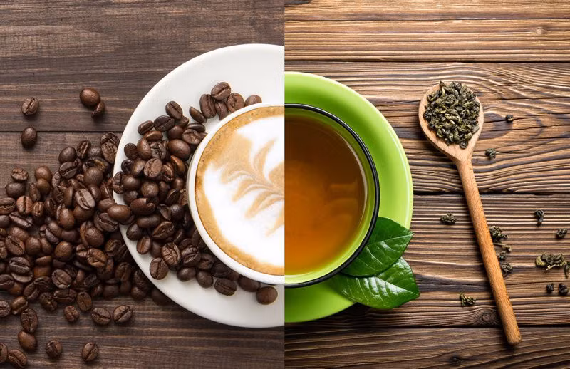 Trà và cà phê chứa caffeine có thể ảnh hưởng tích cực đến sức khỏe tim mạch chuyển hóa.