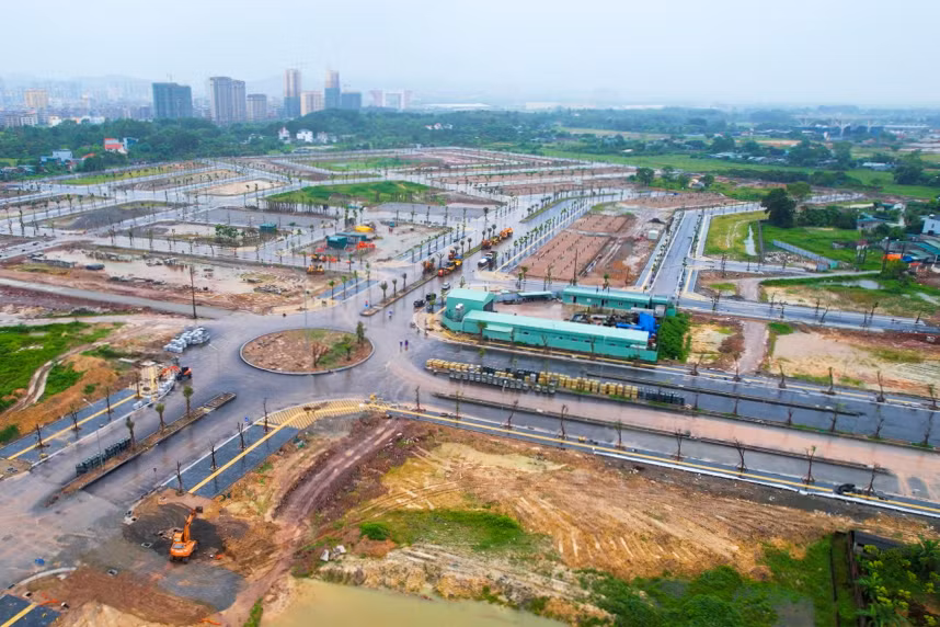 Dự án Khu đô thị đại lộ Hòa Bình kéo dài tại phường Hải Hòa (TP Móng Cái). Ảnh: Lê Nam
