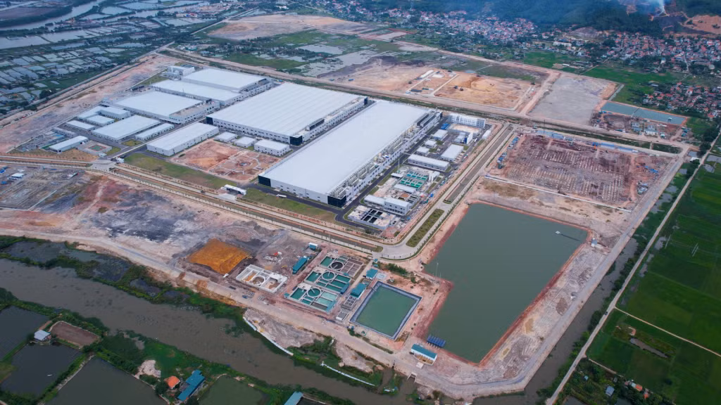 KCN Sông Khoai (TX Quảng Yên) có nhiều dự án đã hoàn thành việc đầu tư hạ tầng và bắt đầu hoạt động sản xuất kinh doanh.