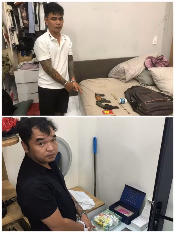 Võ Trọng Nhân và Nguyễn Thanh Phương thời điểm bị bắt giữ.