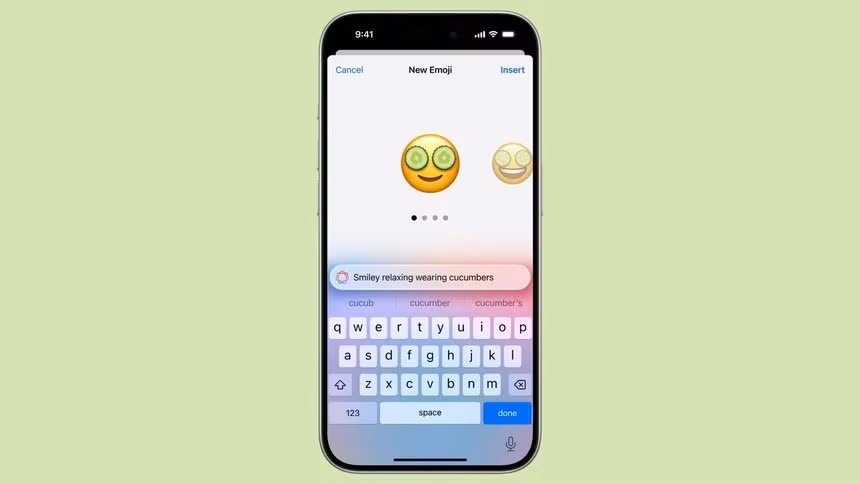 Với Genmoji, người dùng sẽ có khả năng tự tạo ra bất kỳ biểu tượng nào mình muốn. Ảnh: 9to5mac.