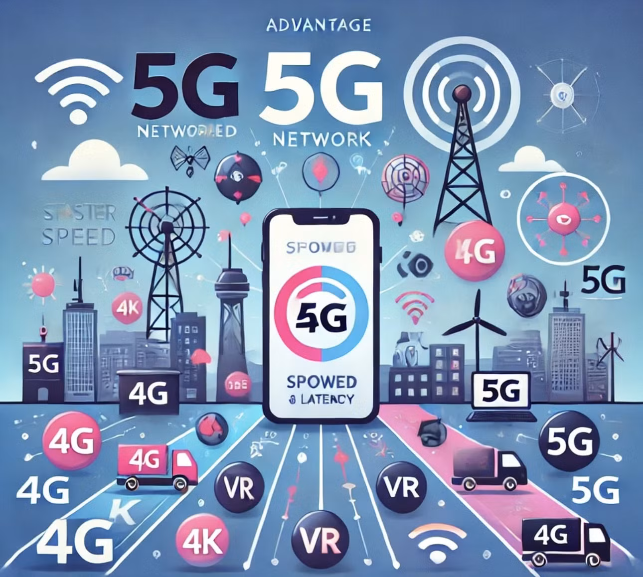 5G hứa hẹn sẽ đem đến trải nghiệm vượt trội so với 4G về tốc độ, độ trễ và khả năng kết nối. Ảnh minh hoạ