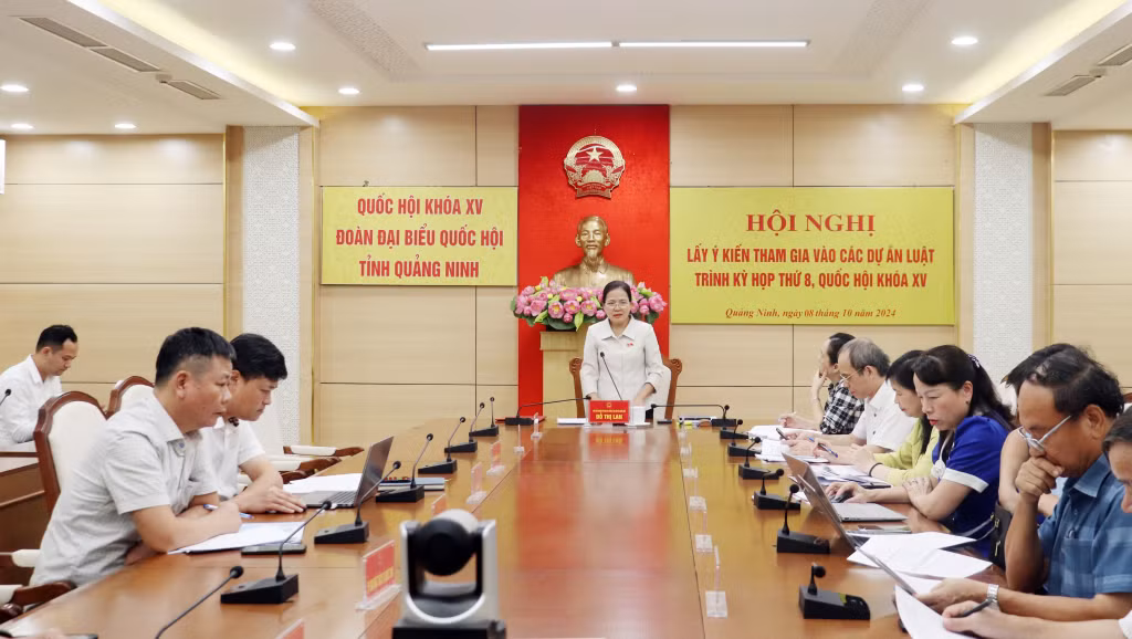 Đồng chí Đỗ Thị Lan, Phó Chủ nhiệm Ủy ban Xã hội của Quốc hội chủ trì hội nghị.