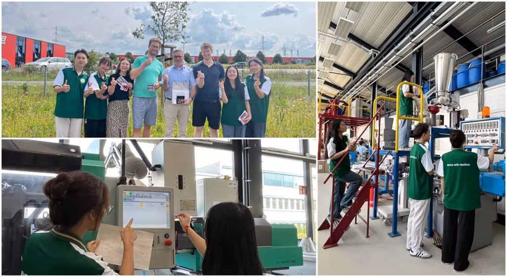 Nhóm sinh viên Khoa Môi trường (Đại học Hạ Long) tham gia tập huấn tại Trường Đại học Ostfalia (Đức).