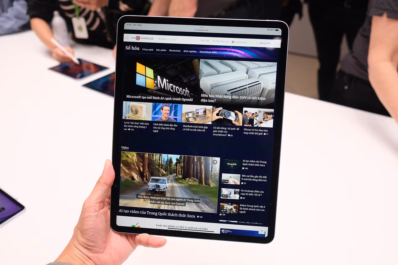 Ảnh thực tế iPad Air mới, thêm kích thước 13 inch ảnh 4