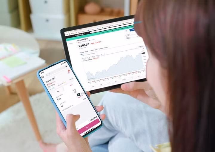 Người dân có thể đầu tư chứng khoán trên MoMo từ 1 cổ phiếu. (Ảnh: Đại Việt)