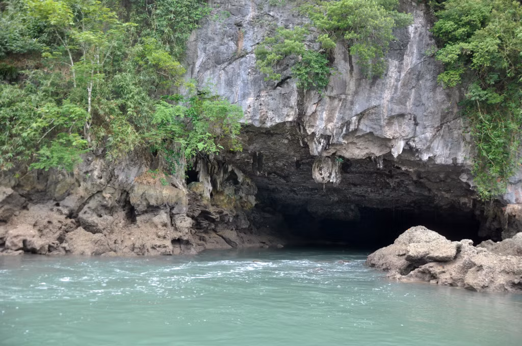 Hang luồn Cái Đé là hang động đá vôi lớn nhất vịnh Bái Tử Long, kì bí nằm bên dưới những núi đá vôi của Vườn Quốc gia Bái Tử Long.