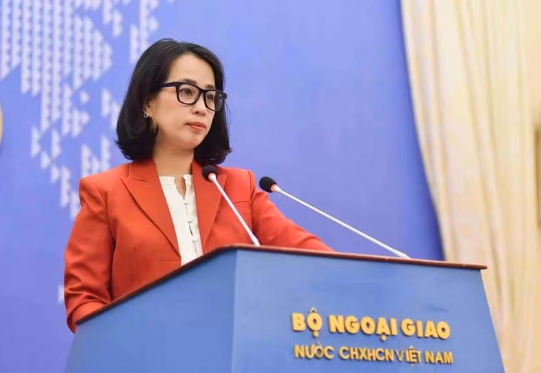Người phát ngôn Bộ Ngoại giao Việt Nam Phạm Thu Hằng. (Ảnh: Báo Thế giới và Việt Nam cung cấp)