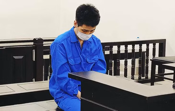 Bị cáo Hưng tại tòa - Ảnh: HỒNG ÂN