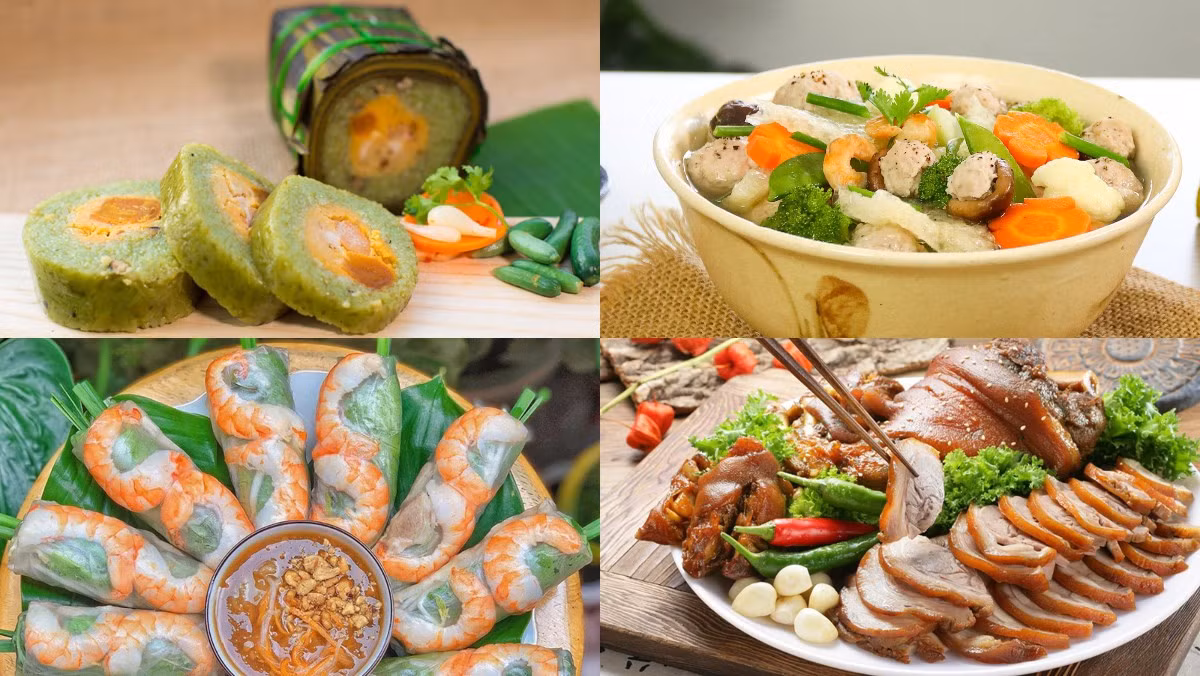Ngoài món ăn truyền thống, hãy bổ sung thêm nhiều rau và các món ăn thanh đạm trong mâm cỗ Tết.